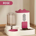 Distributeur 2-en-1 Nourriture & Eau – Automatique Compact