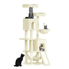 Arbre à Chat XXL 158cm – 7 Griffoirs, 2 Maisonnettes, 2 Hamacs