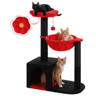 Arbre à Chat Fleur 93 cm – Niche, Hamac et Griffoirs Sisal