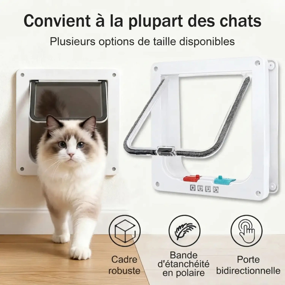 Chatiere pour Chats,Porte pour Chat
