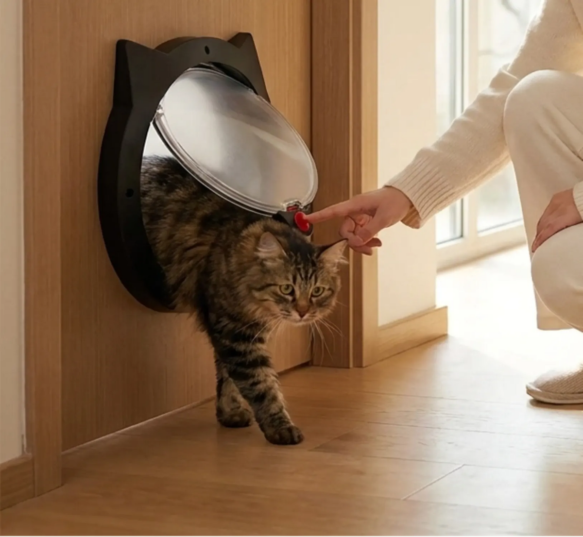 Chatiere pour Chats,Porte pour Chat 