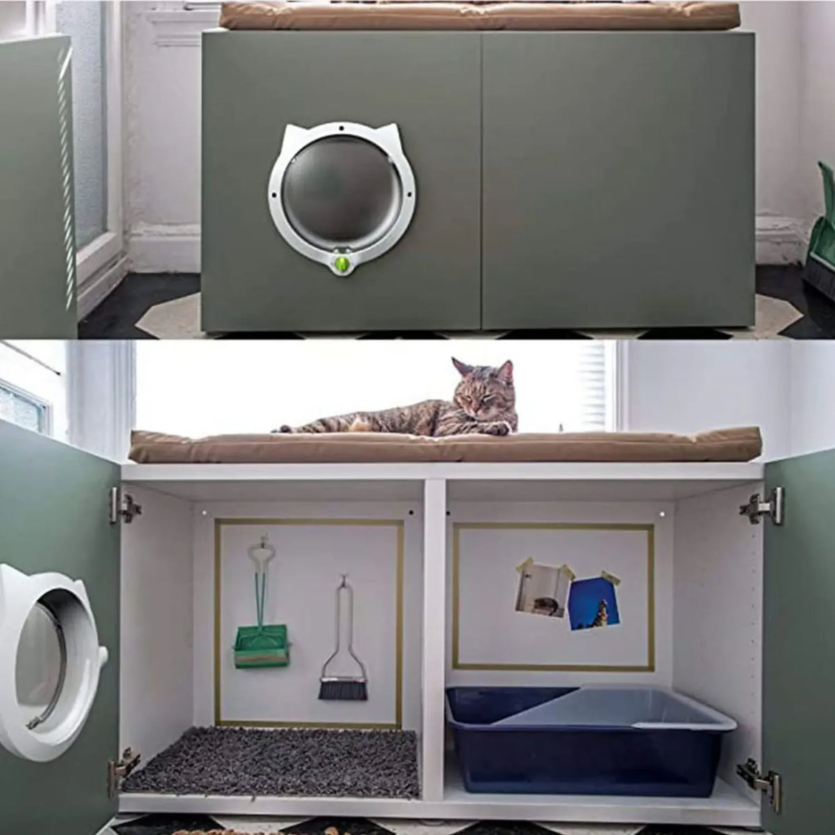 Chatiere pour Chats,Porte pour Chat 