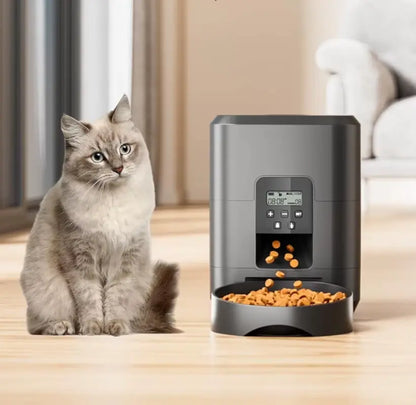 Distributeur automatique connecté 2L caméra HD vision nocturne WiFi chat - Litièrecat