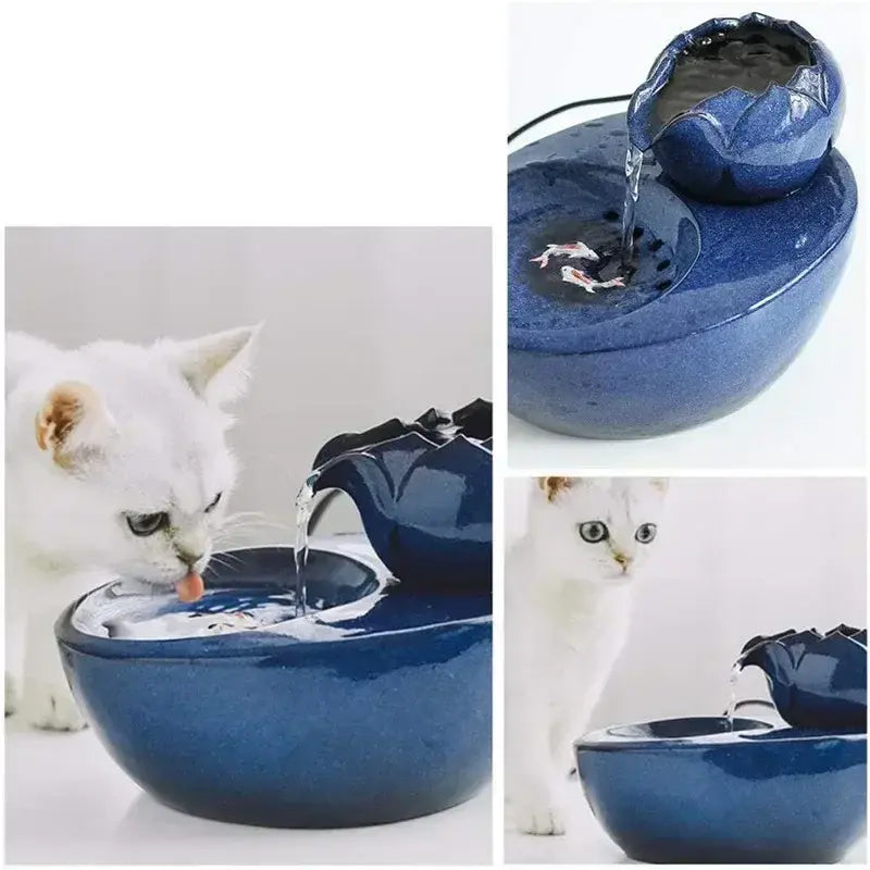 Fontaine à Eau Céramique Filtrante & Circulation Continue pour Chat