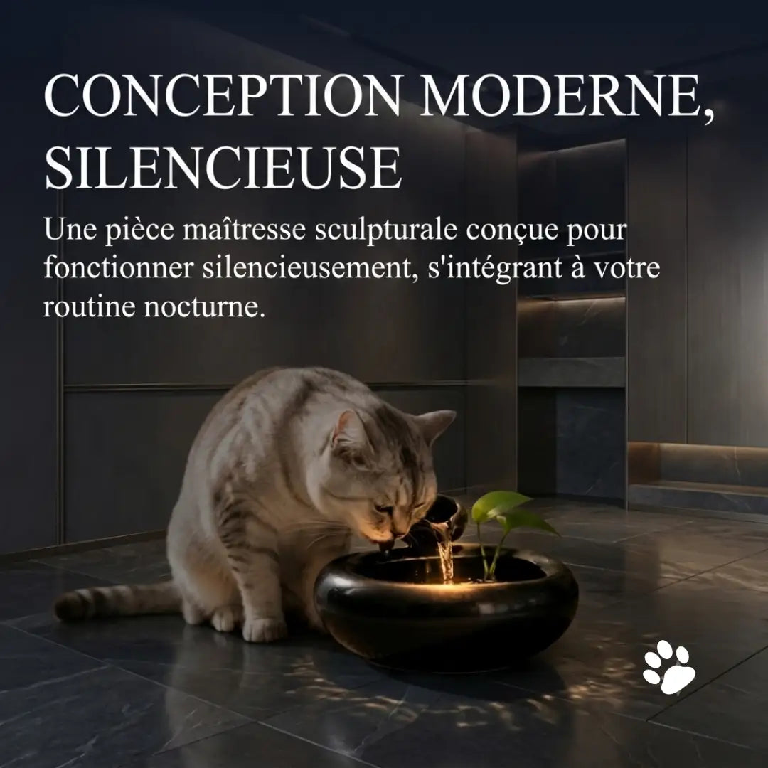 Fontaine à Eau Céramique Filtrante & Circulation Continue pour Chat