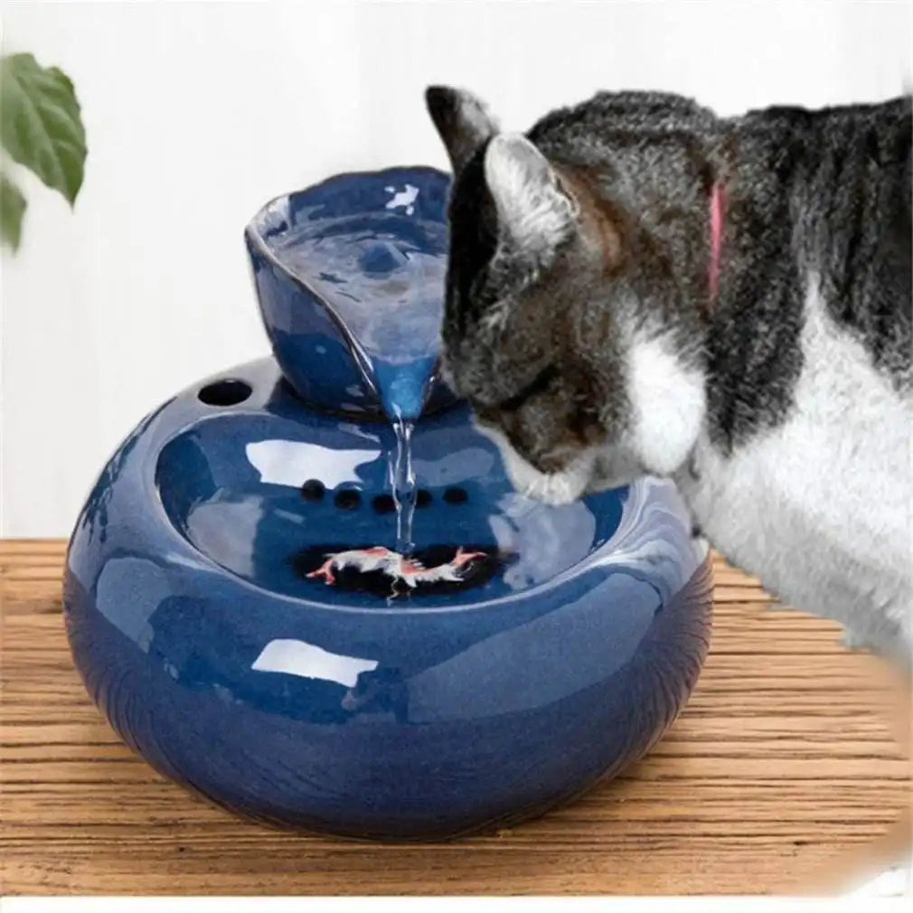 Fontaine à Eau Céramique Filtrante & Circulation Continue pour Chat
