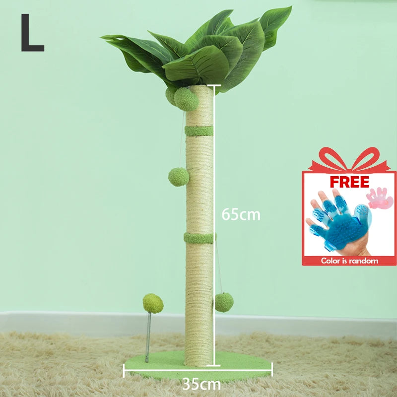 Griffoir Chat 65cm Sisal Premium – Balles Suspendues et Ressort