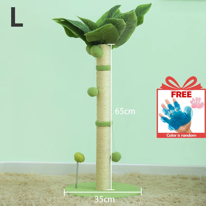 Griffoir Chat 65cm Sisal Premium – Balles Suspendues et Ressort