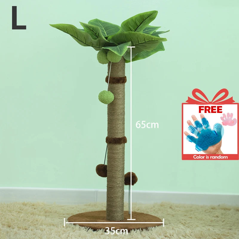 Griffoir Chat 65cm Sisal Premium – Balles Suspendues et Ressort