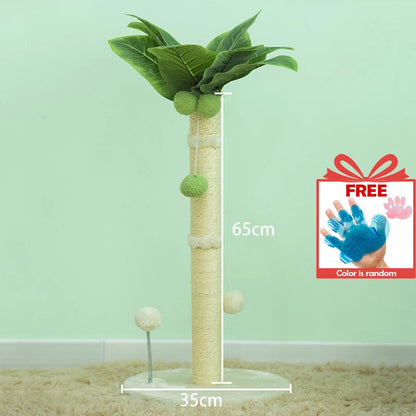 Griffoir Chat 65cm Sisal Premium – Balles Suspendues et Ressort