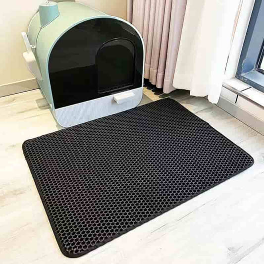 Tapis de Litiere Waterproof Double Couche – Anti-Projection Plusieurs Tailles