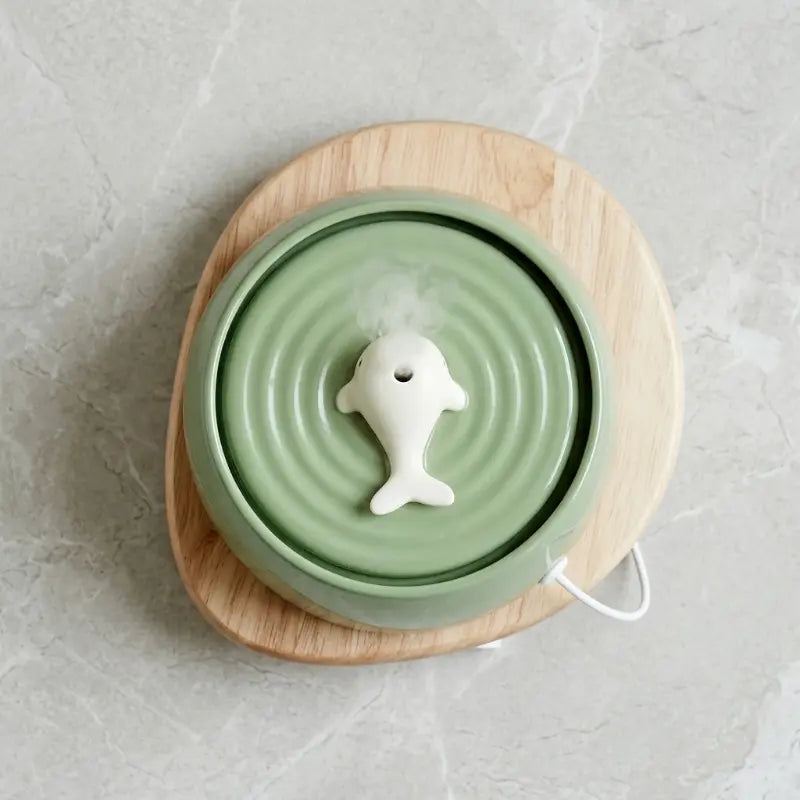 Fontaine Ceramique 850ml – Silencieuse & Rechargeable USB