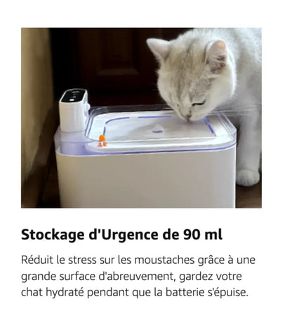 Fontaine à Eau Sans Fil 3L – Capteur Intelligent & Batterie 5200 mAh