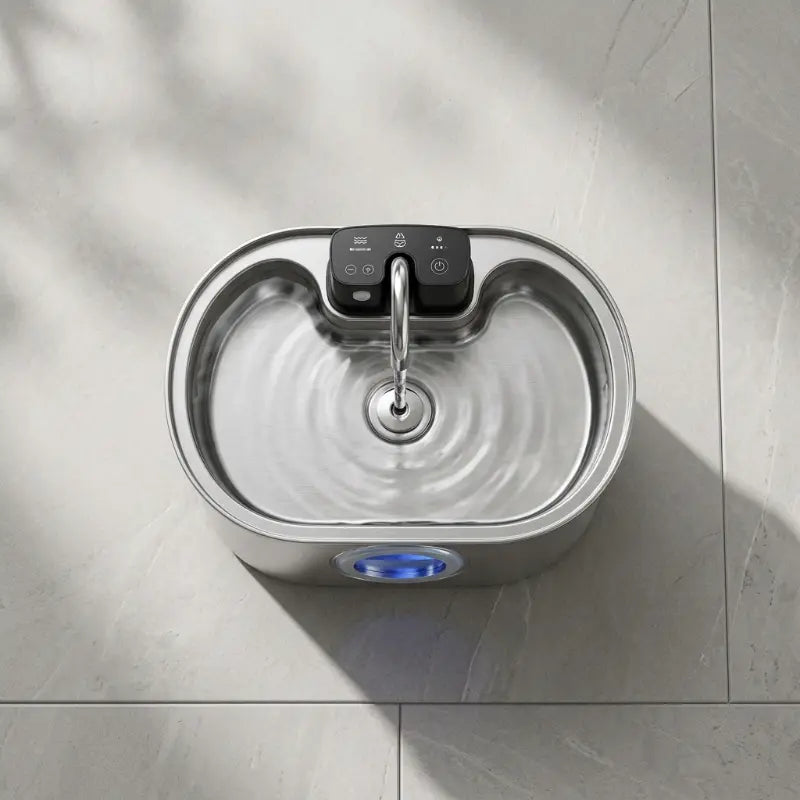 Fontaine Inox 3,2L – Filtrante avec Indicateur de Niveau (USB)