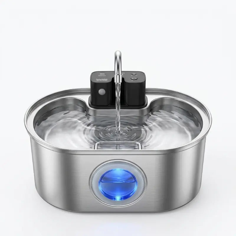 Fontaine Inox 3,2L – Filtrante avec Indicateur de Niveau (USB)