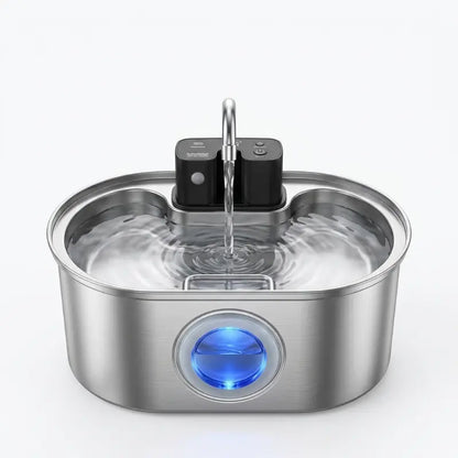 Fontaine Inox 3,2L – Filtrante avec Indicateur de Niveau (USB)