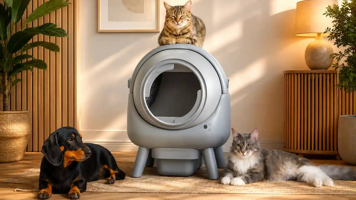 litiere chat gris auto